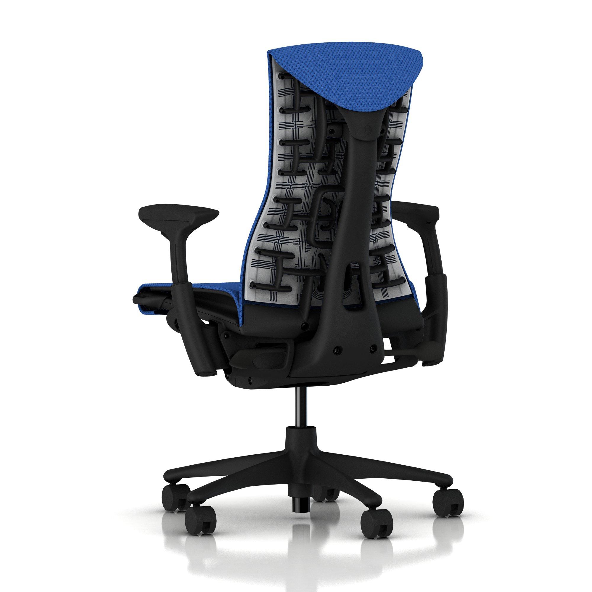 Herman Miller Embody Chair Berry Blue Balance with Graphite Frame