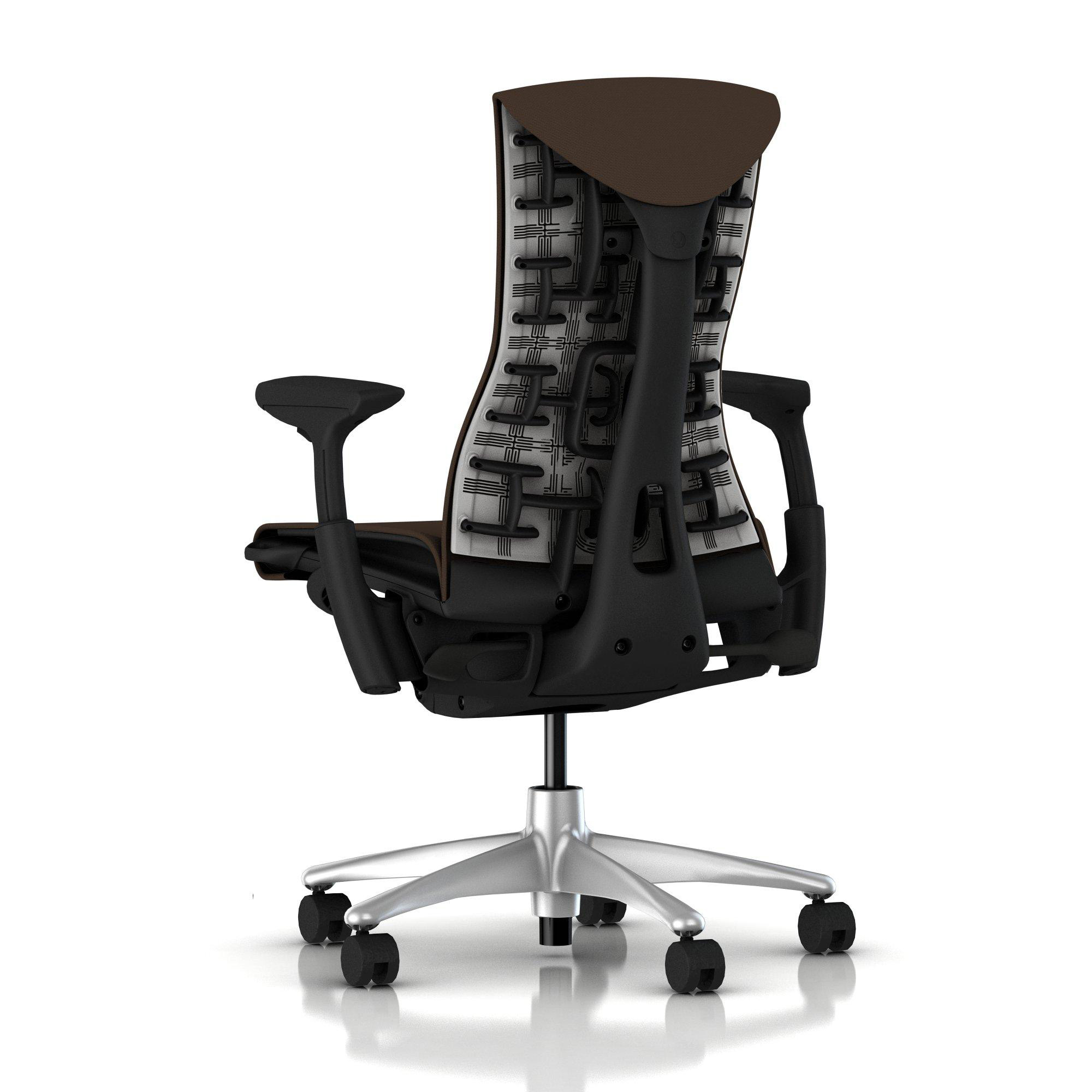 Herman Miller Embody Chair Mink Rhythm with Graphite Frame Titanium Base