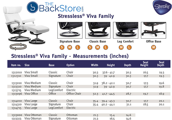 Stressless Viva Family Recliner Chair and Ottoman