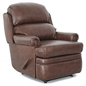 Barcalounger Capital Club II Recliner Chair Brown Leather