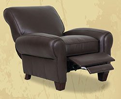 Barcalounger Lectern II Recliner Chocolate Leather Chair 