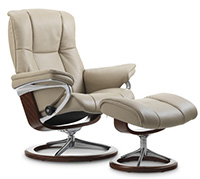 Stressless Signature Steel and Wood Base