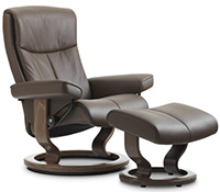 Stressless Peace Classic Base Recliner Chair and Ottoman