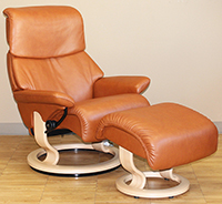 Stressless Dream Leather Recliner Chair and Ottoman