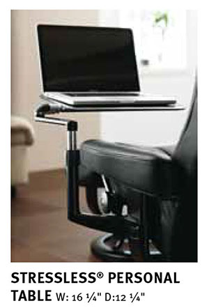 Stressless Recliner Chair Personal Computer Desk Table