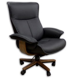 Fjords Senator Soho Executive Leather Ergonomic Office Chair Scandinavian Desk Chair