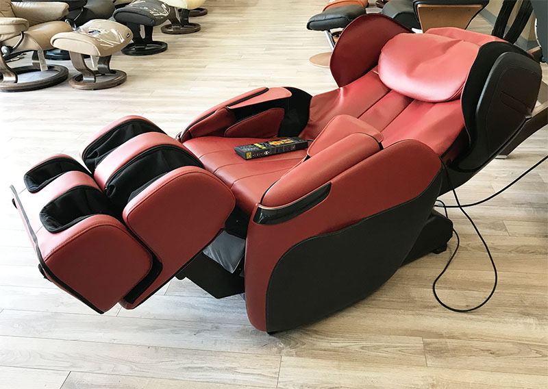 Human Touch Opus 3D Massage Chair Recliner Red Sofhyde