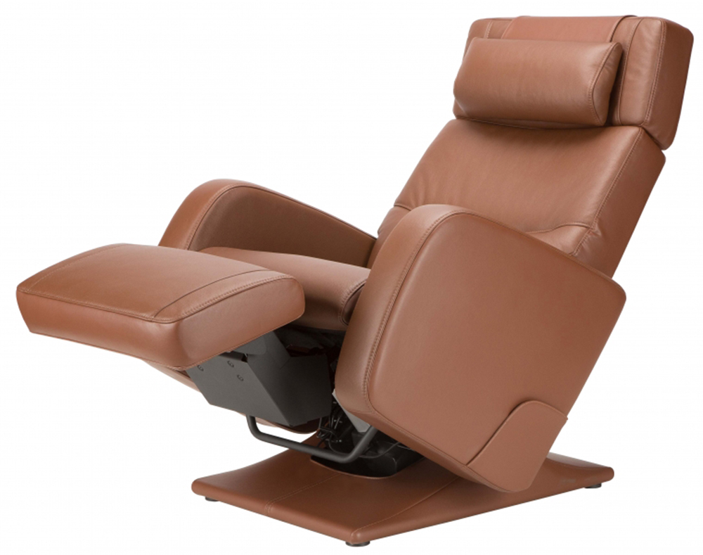 Barista Chocolate Top Grain Leather Human Touch PC-8500 Zero-Gravity Recliner Chair