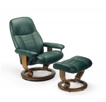 Stressless Diplomat (Small Consul) Recliner chair and Ottoman by Ekornes