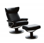 Stressless Jazz Recliner Chair and Ottoman by Ekornes