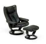 Stressless Eagle Recliner Chair and Ottoman by Ekornes