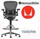 Herman Miller Aeron Stool Work Chair - Fully Adjustable Desk Chair